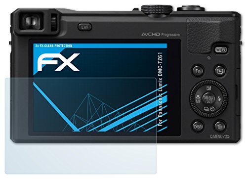 atFoliX Screen Protection Film compatible with Panasonic Lumix DMC-TZ61 Screen Protector, ultra-clear FX Protective Film (3X)