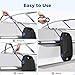 Ehaho Boat Fenders, Boat Bumpers for Docking, EVA Pontoon Bumpers with Integrated Locking Rope, Fit for Bass, Ski, Bowriders and Fishing Boats (Black, 3 PCS)