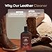 Griffin Boot Care Leather Cleaner – 8 oz – Gently Cleans Footwear, Apparel & Interiors – Non-Toxic, Non-Darkening, Made in USA – Leather Cleaner for Cowboy Boots, Furniture, Cars & More