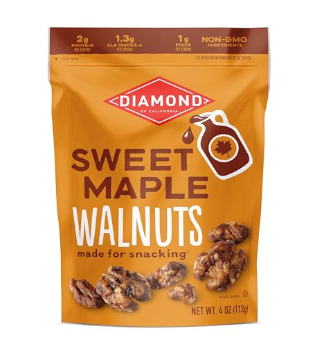 Image of Diamond of California Sweet Maple Walnut Snack Nuts, 4 oz. (4 Pack)