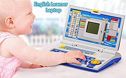 Image of english learner educational notebook / laptop with mouse control- Multi color