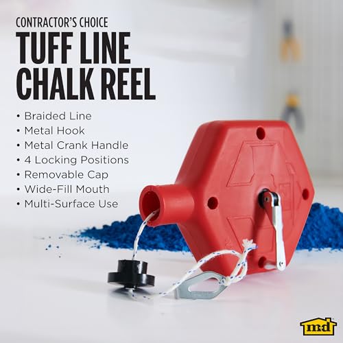 image for M-D Building Products 00760 ABS Tuff Line™ Contractor Chalk Reel, Du