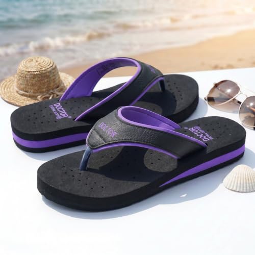 Image of DOCTOR EXTRA SOFT Care Diabetic Orthopedic Pregnancy Flat Super Comfort Dr Flipflops and House Slippers For Women's and Girl's