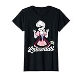 Freches Lausmadl mit Dirndl! Lustiger Trachten Ersatz f. Oktoberfest, Wiesn, Volksfest & Party am Land in Bayern, Oberbayern Niederbayern & München. Bayrisches Madl aus Deutschland. Frauen Mädchen & Kinder. Geschenk Freundin Tochter & Mama. Tiroler Steirer
