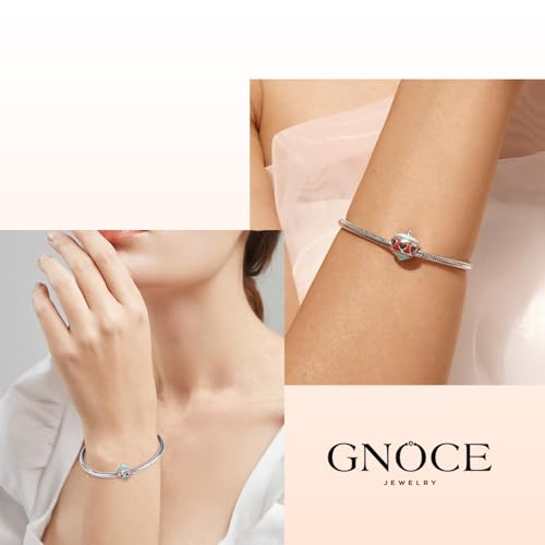Image of GNOCE Christmas Charm Silver Plated & Sterling Silver Bracelet Gift