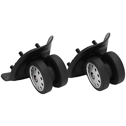 2Pcs A88 Luggage Suitcase Caster, Universal PP PET Multihole Luggage Caster Swivel Wheels Replacement Travel Suitcase Parts Wheels with Accessories for Case Repair Black