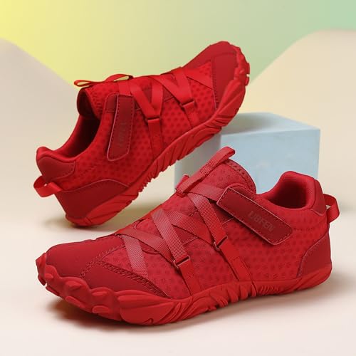 Image of UBFEN Kids Barefoot Shoes Zero Drop Wide Toe Box Sneakers for Boys Girls | Hook&Loop, Lightweight, Breathable, Suitable for Hiking, Walking, Tennis, Running, Daily Wear, Toddler, Little Kid, Big Kid