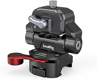 SMALLRIG Drop-in HawkLock Mini Quick Release Field Monitor Mount, Swivel and Tilt Adjustable QR Monitor Holder with NATO Clamp for Monitors and Smartphones - 3601B