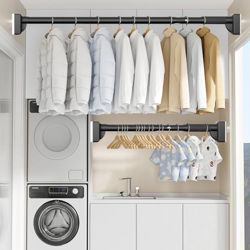 Tringle à rideau de douche télescopique en acier robuste pour une fixation impeccable et durable