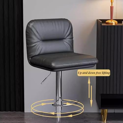 Tabourets de bar réglables JATIBOSH en cuir de selle pour cuisine - 8