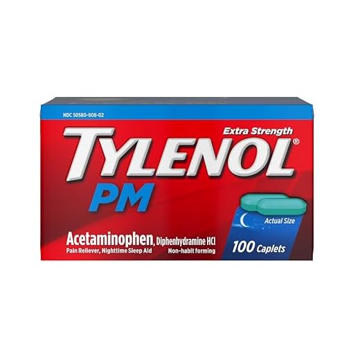 Tylenol PM Extra Strength Caplets, 500 mg Acetaminophen, 100 ct