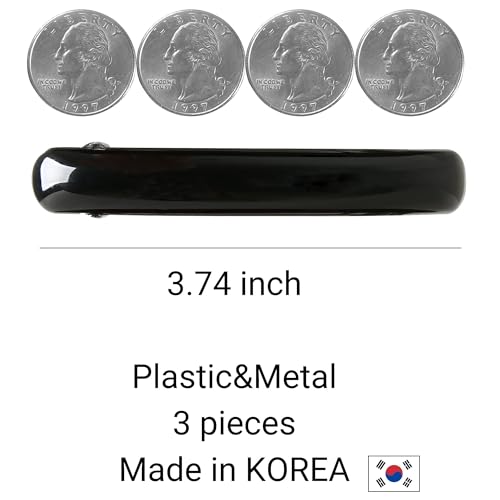 Set de 3 pinzas para cabello estilo carey miniatura 2