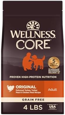 Wellness Natural Pet Food 88402 Core Natural Grain Free Dry Dog Food, Original Turkey & Chicken, 12-Pound Bag 11