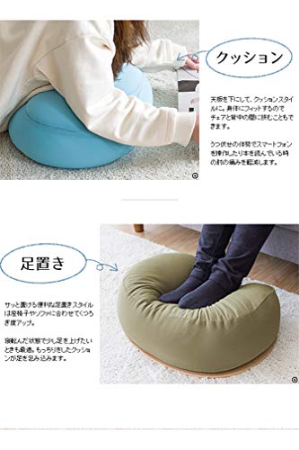 宮武製作所 テーブルクッション カーキ 天板ナチュラル