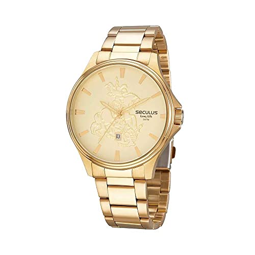 Kit Relógio Seculus Masculino São Jorge 44009GPSKDA1K1