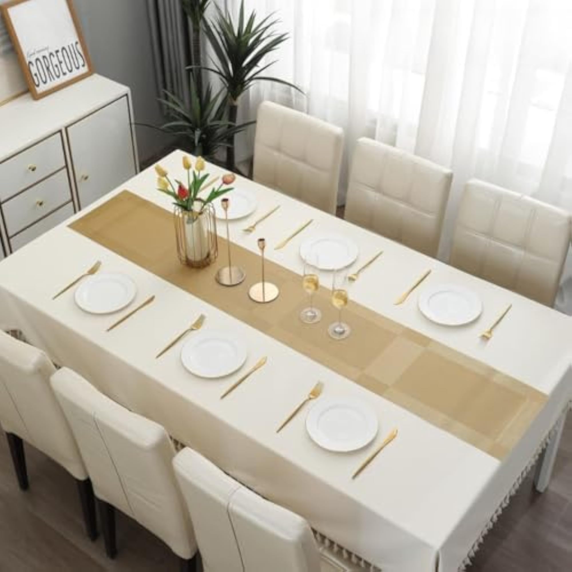 Elegant Table Runner and Placemats Set