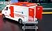 Lreyrous Ambulance Toy Car 1:16 Simulation Emergency Toy Ambulance Vehicle Model Rescue Toy with Lights and Sound with Open and a Stretcher Toy for Kids Age 3+