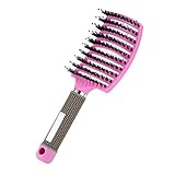♡♡1. Unsere innovative Entwirrungsbürste entwirrt sanft weiche, handliche Strähnen, die Feuchtigkeit einschließen, Strähnen ausgleichen und negative Ionen freisetzen, sodass Sie glänzendes, gesund aussehendes Haar haben.
