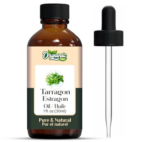 Image of Organic Zing Tarragon (Artemisia dracunculus) Oil | Pure & Natural Essential Oil for Aroma, Diffusers, Skincare & Haircare - 30ml /1.01fl oz