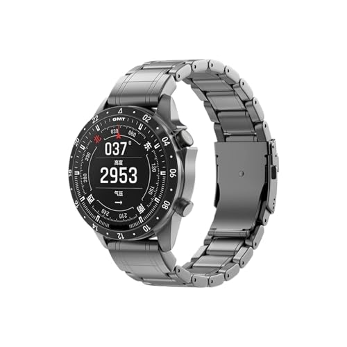 22/26mm �`�^�� �N�C�b�N�t�B�b�g �E�H�b�`�o���h �ɓK������Garmin Fenix8 47mm/51mm 6/7/7x/7Pro/5XPlus/Instinct2X �X�g���b�v�ɓK��(Gray,26mm)