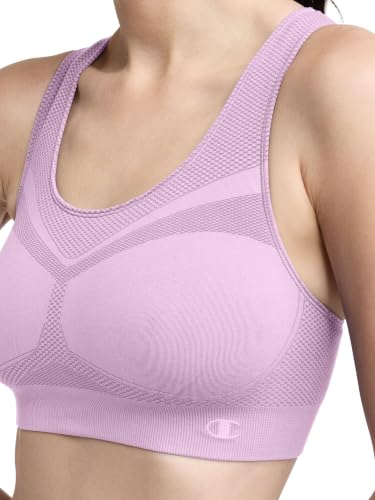Image of Champion Women's The Infinity Racerback Sports Bra, Moderate Support, Seamless, Moisture-Wicking