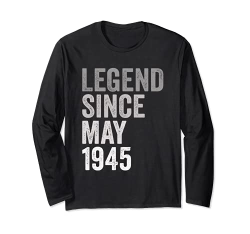 Leyenda Desde Mayo de 1945 Año de Cumpleaños Manga Larga