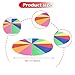 kowaku Rainbow Umbrella Play Parachute for Kids Hand Eye Coordination Sports Development Sensory Training Outdoor Game Education Toy, 400 cm