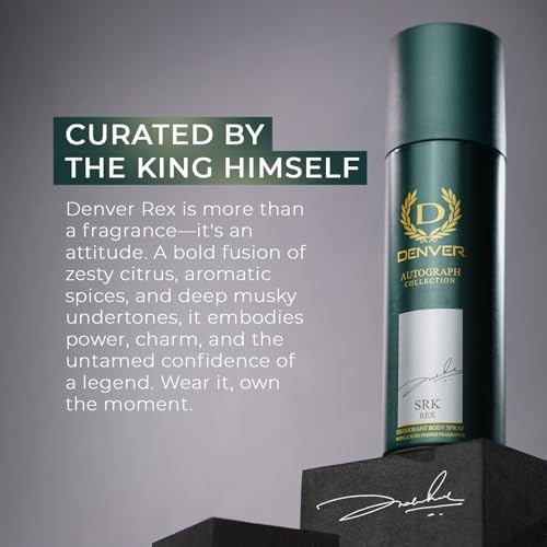 Image of DENVER SRK Rex Autograph Collection Deodorant For Men -140 ML | Long Lasting Deodorant