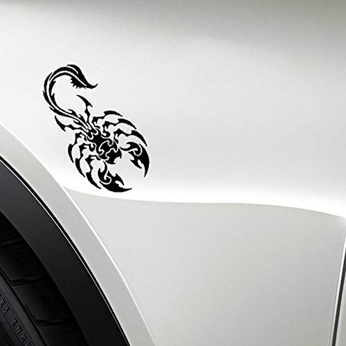 Scorpion Graphical Tribal Tattoo Fun Window Sticker Adesivo Vinyl Decal 8.5cm x 15.2 cm - Nero