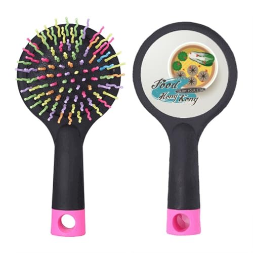 Brosse démêlante à coussin pneumatique pour un brossage doux style Art Déco