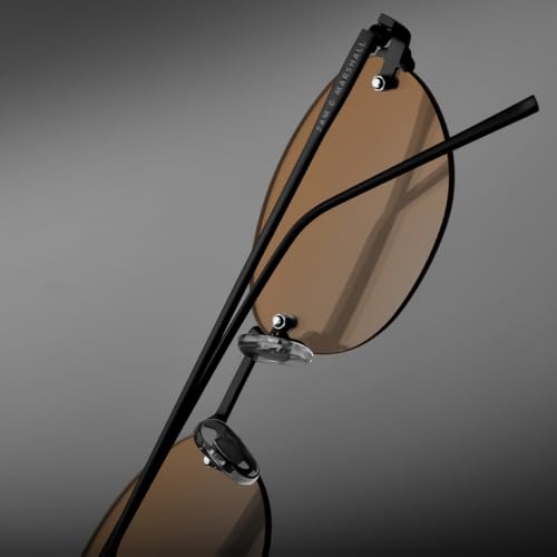 Image of SAM AND MARSHALL DUSK Sunglasses I Rimless I 400UV Protection I Metal Built I Oval Sunglass I Unisex