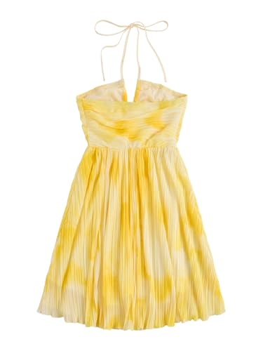 Image of SOLY HUX Women's Tie Dye Cami Dress Halter Backless Sleeveless A Line Short Summer Dresses Sundress