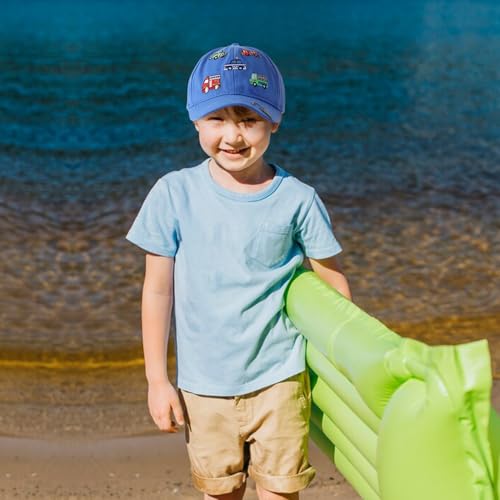 Excavator Embroidered Toddler Baseball Hat, Boys Girls Car Trucker Hat Adjustable Sun Hat Big Brother Gift for Kids 3-8 Y2