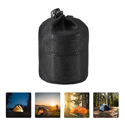 Conjunto de panelas de acampamento de aço inoxidável BESPORTBLE, kit de confusão portátil e leve par