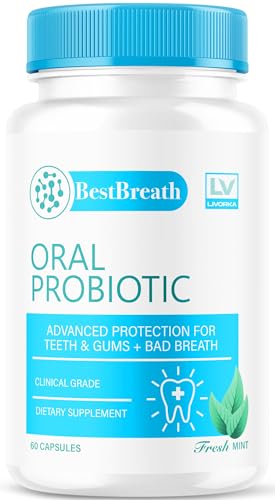 Best Breath Capsules - Official BestBreath Advanced Oral Probiotic Pills Supplement Support - Maximum Strength Natural Formula for Overall Health & Wellness Review 60 Capsules for 1 Month.