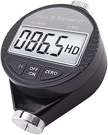 Gain Express Portable 0-100HD Shore D Hardness Tester Meter Digital Durometer Scale for Rubber, Tire, Plastic, Thermal Plastic, Flooring, Bowling Ball with Large LCD Display