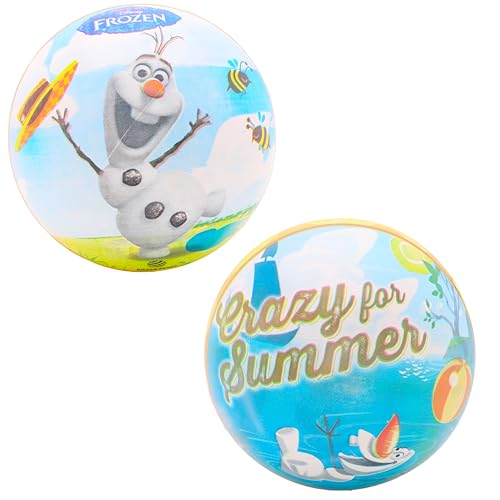 Toyland® Pelota de Juego Frozen de 9'/23 cm - Tema Olaf - Juegos de Playa - Juguetes para...