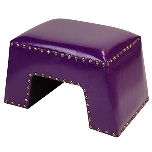 Taburete decorativo de cuero elegante para sofá salón MU D 2