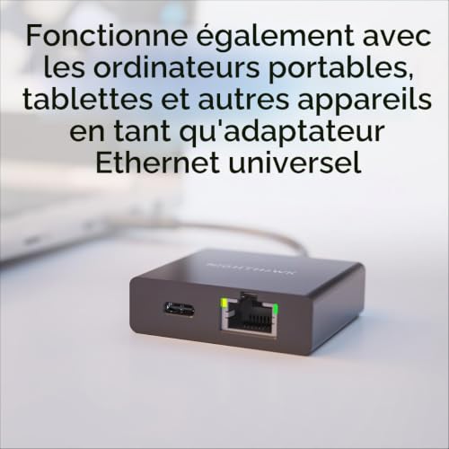 Adaptateur USB C à Ethernet Gigabit Netgear Nighthawk - vue 6