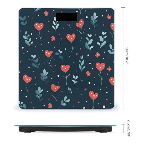Báscula digital de baño con plataforma amplia y diseño azul miniatura 2