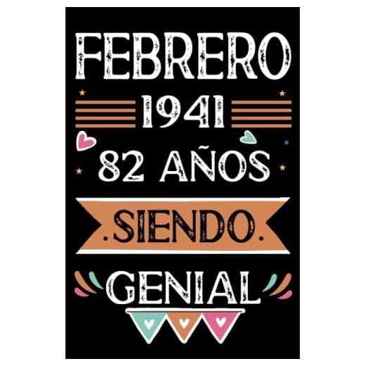 CUADERNO, Febrero 1941, 82 Años Siendo Genial: Libro de visitas, cuaderno, 110 páginas de felicitaciones, idea de regalo, regalo Para la esposa, novia, mujer, La madre