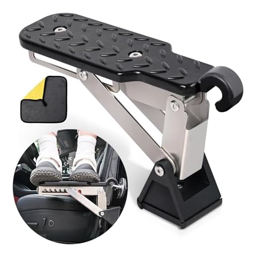BEASYE Car Door Step, Universal Fit Door Step for Car Roof Access, Adjustable Stand Pedal for Door Latch, Supports Both Feet, Roof Rack Accessories for Most Car, SUV, Vehicles