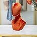 Qtueop Wig Head Mannequin Head Multipurpose Wig Display Holder Hat Display Stand for Headdress Headband Headphone Glasses Home, Orange