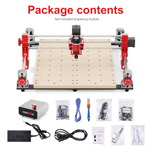 Coolook CNC Router Machine, Upgraded 3 Axis Engraver Machine with Controller, All-Metal CNC Router Machine for Metal, Wood, Acrylic, Working Area 400×400×80mm - Image 7