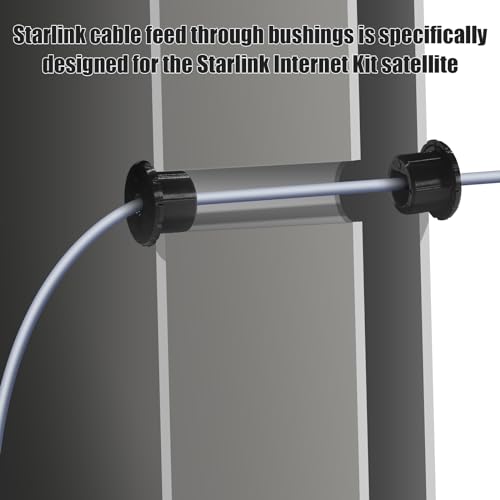 Arsunovo Compatible With Starlink Cable Grommet,1/2 Inch,3/4 Inch,1 Inch Wall Grommet For Starlink Cables,Starlink Cable Routing Kit,Star Link Accessories, thumb #2