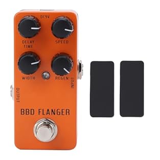 QUIET AND LOW NOISE: Integrated noise reduction using code developed to reduce the noise common to classic flanger circuits, you can get the quietest results with this flanger pedal HARDWARE DIRECT CONNECTION: Analog flanger pedal adopt the mode of c...