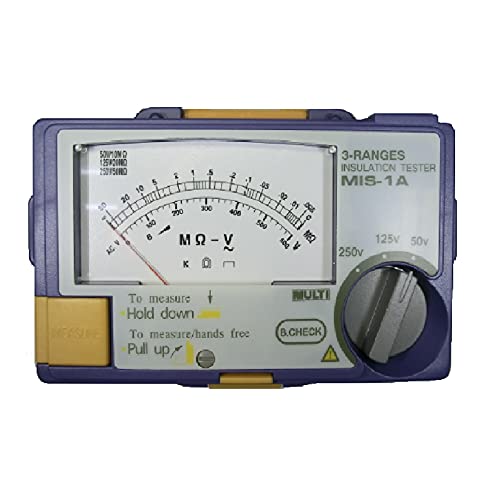 マルチ計測器 アナログ3レンジ絶縁抵抗計 MIS-1A