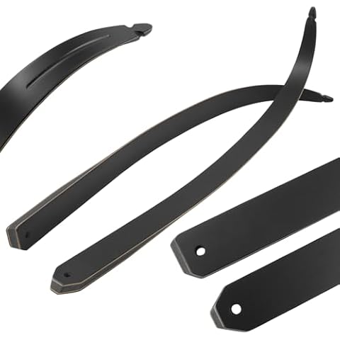 HANDBAIGE Black Hunter Original Archery Recurve Bow Limbs Replacement Takedown Bamboo Bow Limbs Based on 60'' Right Hand Bow (60lbs) Cover