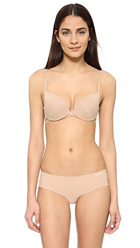Calvin Klein Women's Icon Push Up Convertible Bra, Bare, 34B