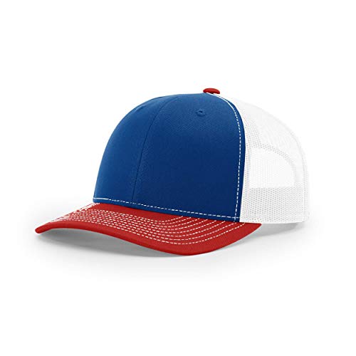 Image of Richardson 112P Patterned Snapback Trucker Hat - Custom Leather Patch Hat | No Minimals | Volume Tiered Pricing